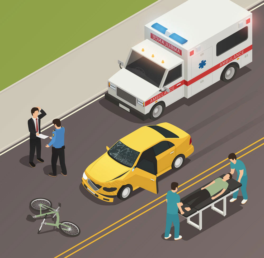 تصادف خودرو و آمبولانس